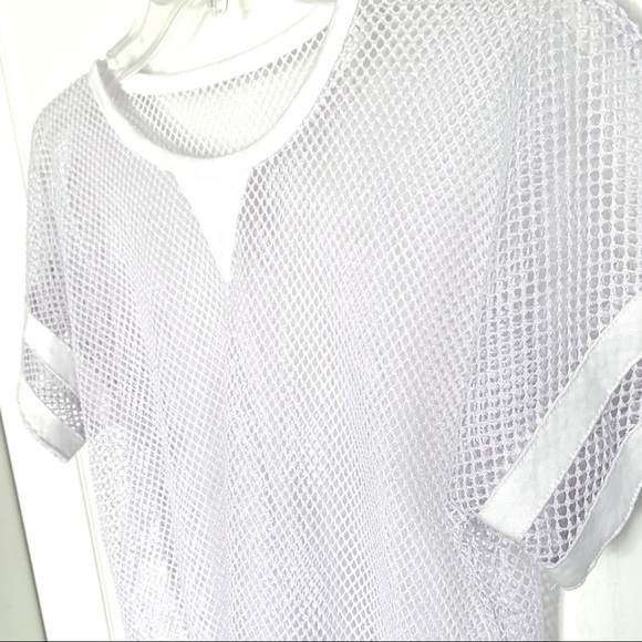 Nasty Gal For First Base X White Mesh Top - Picture 5 of 8